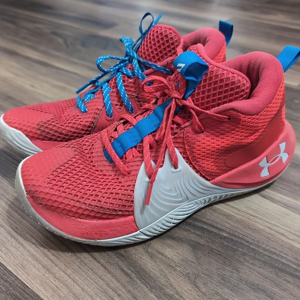 Under Armour Embiid 1‎ HOVR Mens Orange Red/Gray Size 11.5 Shoes